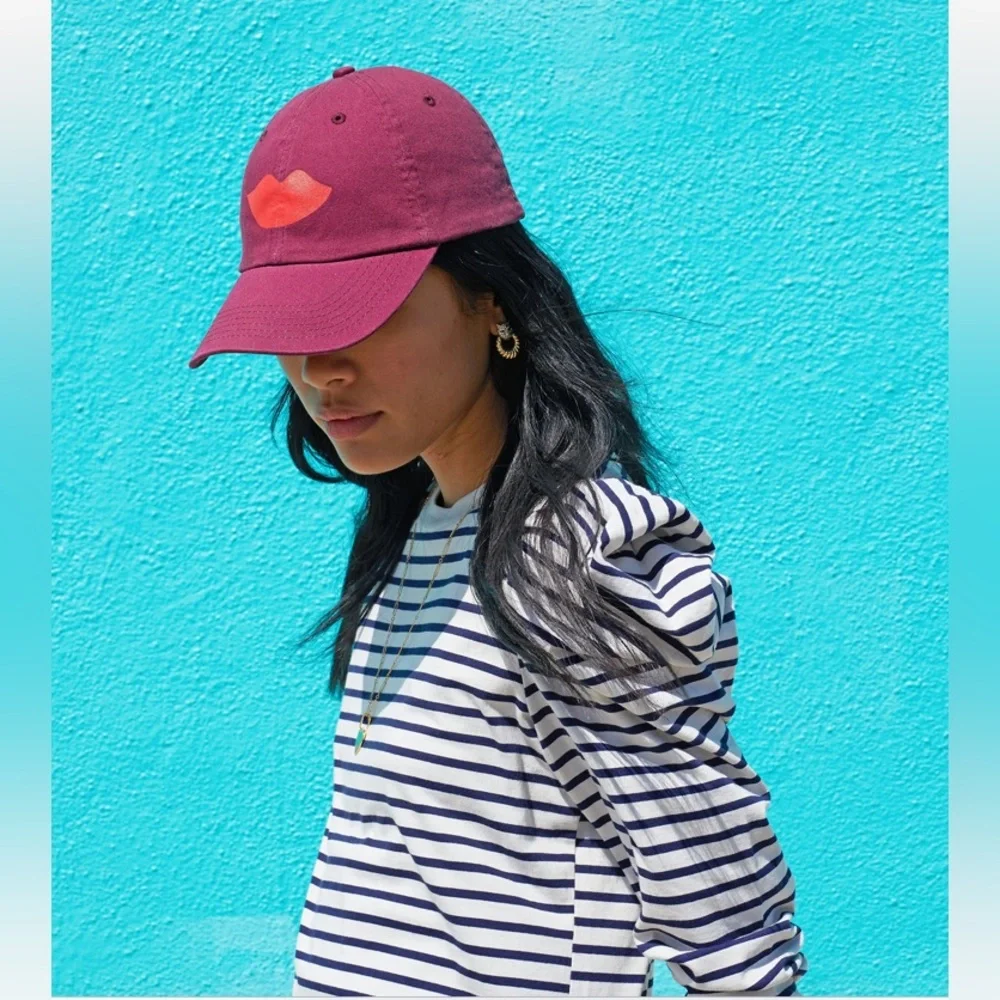 Clare V LIPS baseball Cap NWT - Picture 3 of 8